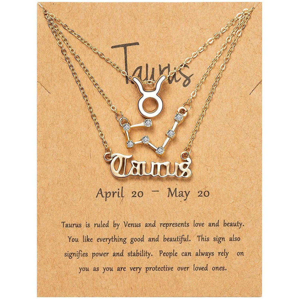 3-Piece: Constellation Zodiac Layer Necklaces