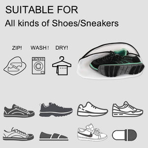 3-Piece Set: Mesh Shoe Laundry Bags with Zip Closure