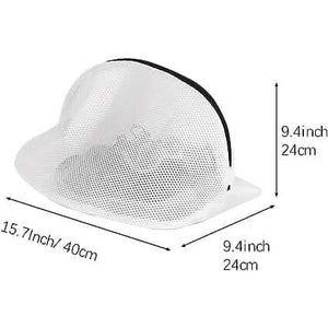 3-Piece Set: Mesh Shoe Laundry Bags with Zip Closure