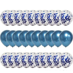 30-Pieces: Colorful Paper Latex Balloon Party Supplies