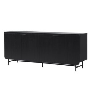 Modern Fluted Door Minimalist Storage Sideboard by Couch.com