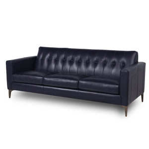 Mid-Century Tufted Leather Sofa by Couch.com