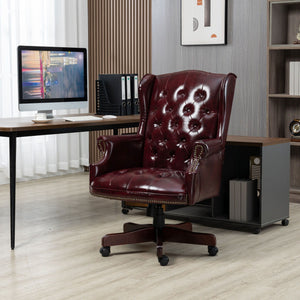 Executive Office Chair, High Back Reclining Comfortable Desk Chair With Smooth Glide Caster Wheels by Couch.com