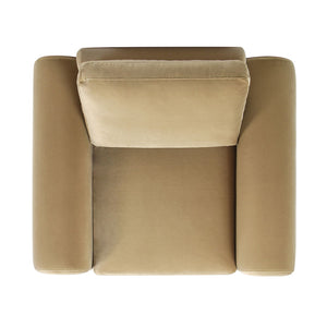 Mason - Arched Arm Chair - Camel Brown Beige by Couch.com