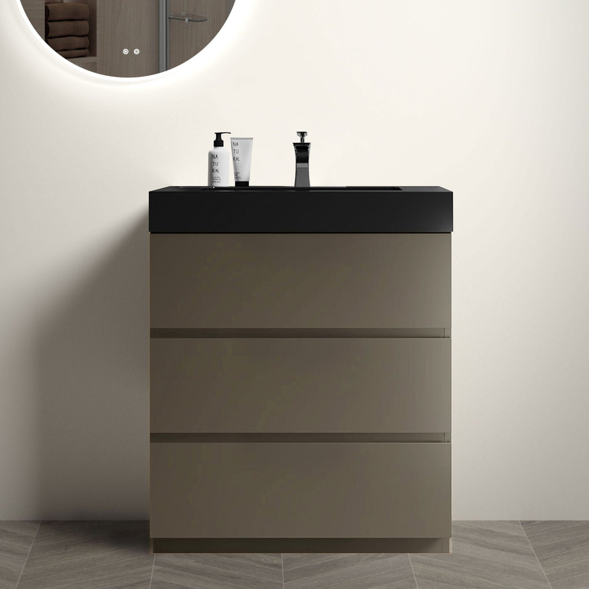 Alice - Bathroom Vanity With Sink, Large Storage Freestanding