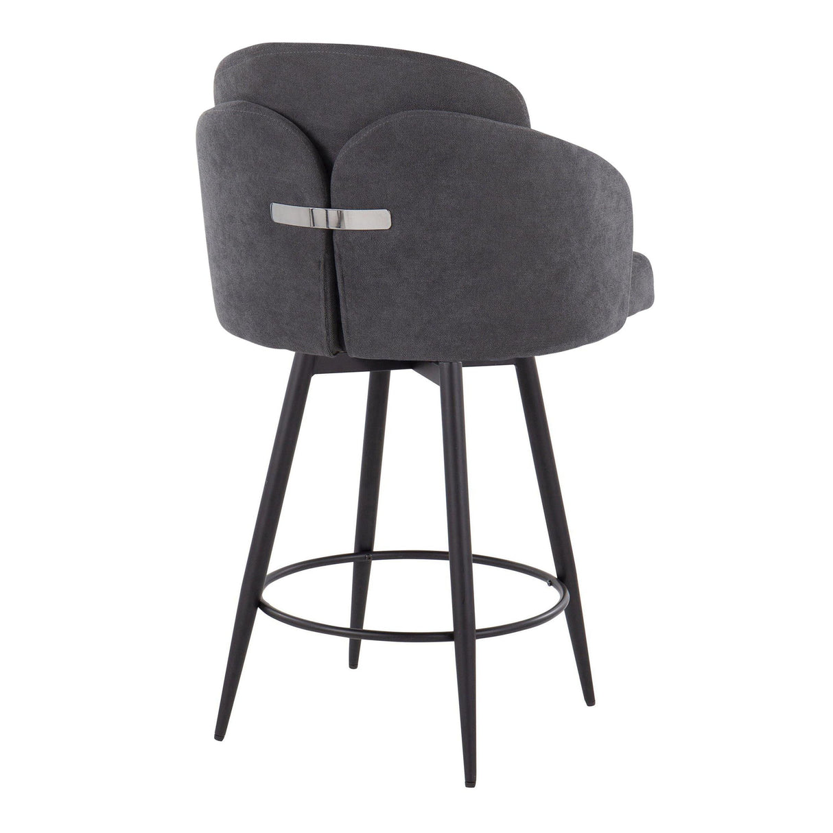 Dahlia - Contemporary Fixed Height Counter Stool With Round Footrest (Set of 2) by Couch.com