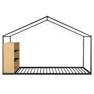 Bed House Frame With Shelves And Lights by Couch.com