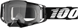100% Armega Goggles - Black - Clear 50004-00001