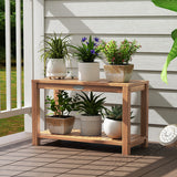 30 Inch Teak Wood Shower Bench Inside Shower Stool with Storage Shelf