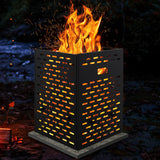 30 Inches Ultra Thick Burn Barrel with Venting Patterns and 4 Cross Braces
