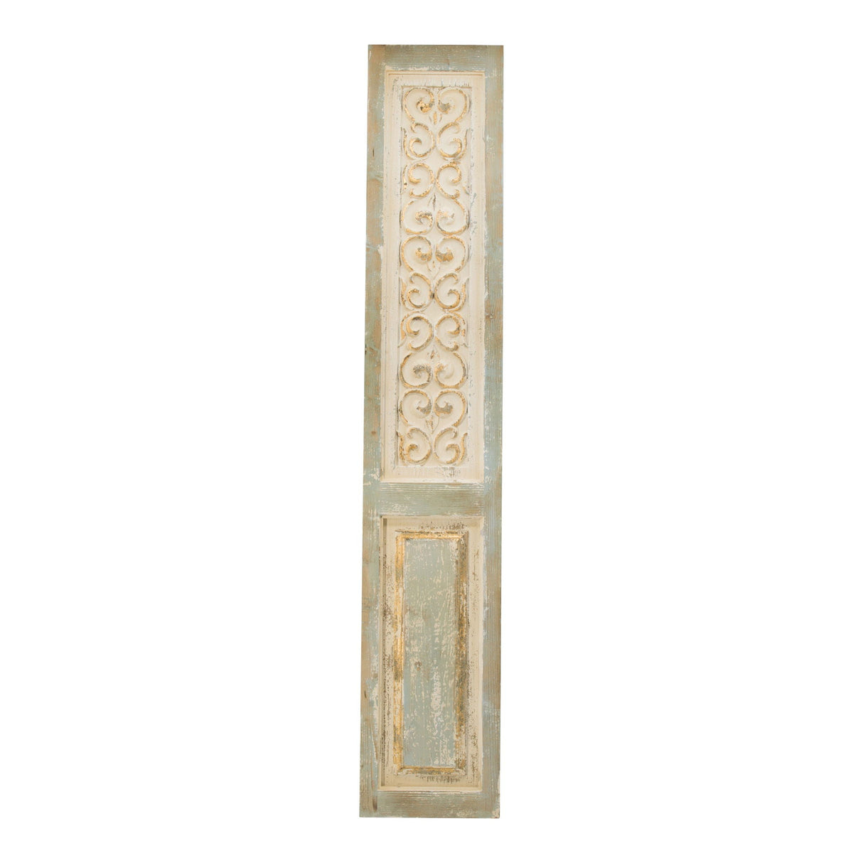 Large Wooden Rectangle Hanging Panel Decorative Wall Sculpture, Carved Wall Art - Beige by Couch.com