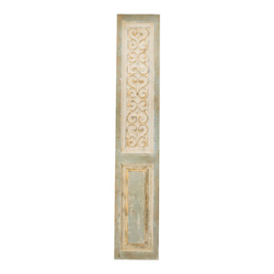 Large Wooden Rectangle Hanging Panel Decorative Wall Sculpture, Carved Wall Art - Beige by Couch.com