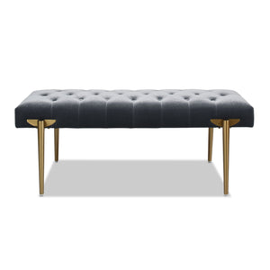 Aria - Upholstered Gold Accent Bench by Couch.com