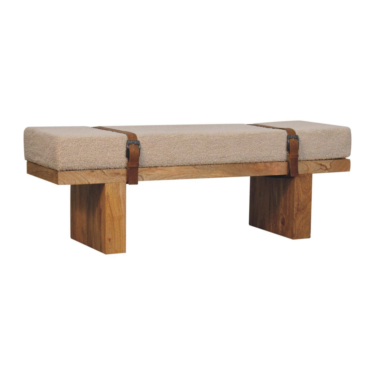 Belmont - Boucle Bench - Oak by Couch.com