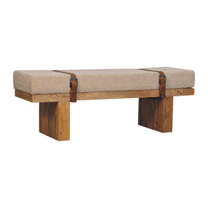 Belmont - Boucle Bench - Oak by Couch.com