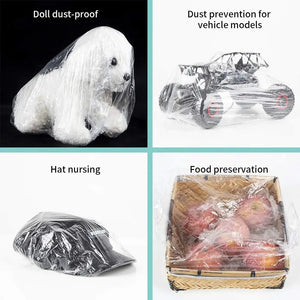 30pcs Disposable Shower Caps - Multi-Purpose Thickening Elastic Bath Cap Plastic Waterproof Clear Shower Cap Bath Shower Caps Women Spa,Men Hair Caps,Home Use,Hotel and Hair Salon, Travel.(Size 52CM) Large 30PCS