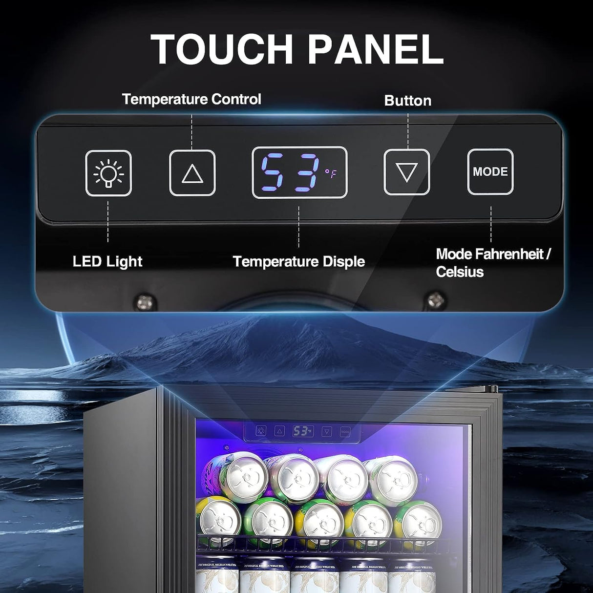 3.2 Cu.Ft Beverage Refrigerator Cooler W6890