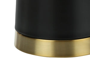 Lighting, Table Lamp, Resin, Contemporary - Black / Cream by Couch.com