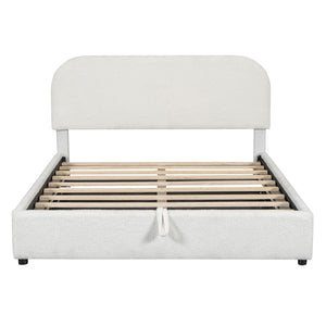 Upholstered Platform Bed With Hydraulic Storage System by Couch.com