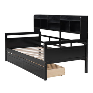 Daybed, Slat Support, With Bedside Shelves And 2 Drawers by Couch.com