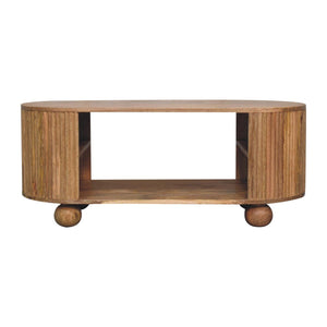 Soba - Ball Open Coffee Table - Oak by Couch.com