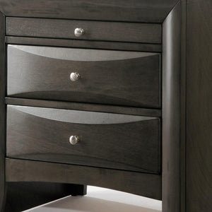 25" Solid Wood Two Drawer Nightstand