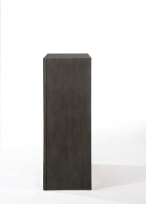 32" Gray Wood Five Drawer Dresser