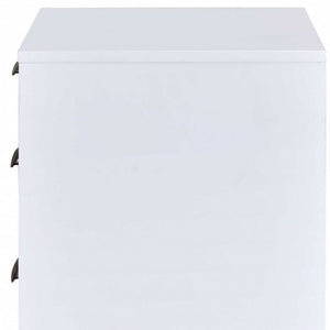 21" Brown Three Drawers Nightstand