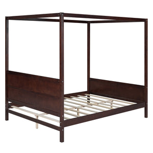 Canopy Platform Bed With Headboard And Footboard, Slat Support Leg by Couch.com