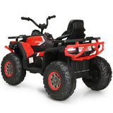 12 V Kids Electric 4-Wheeler ATV Quad with MP3 and LED Lights-Black