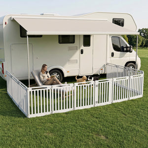 31.5" Height Indoor Outdoor Dog Playpen with 12 Panels-White