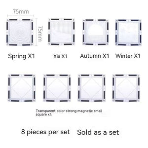 Color Window Asterism Magnetic Building Blocks Assembly