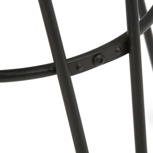 Simeon - Multifunctional Metal Stool With Wood Seat by Couch.com