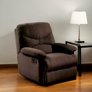 35" Chocolate Microfiber Recliner