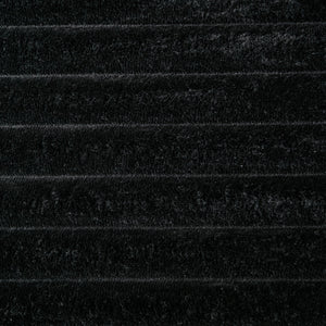 Modern Corduroy Chaise Lounge Sofa Bed With Removable Pillows, Upholstered Sleeper Sofa - Black by Couch.com