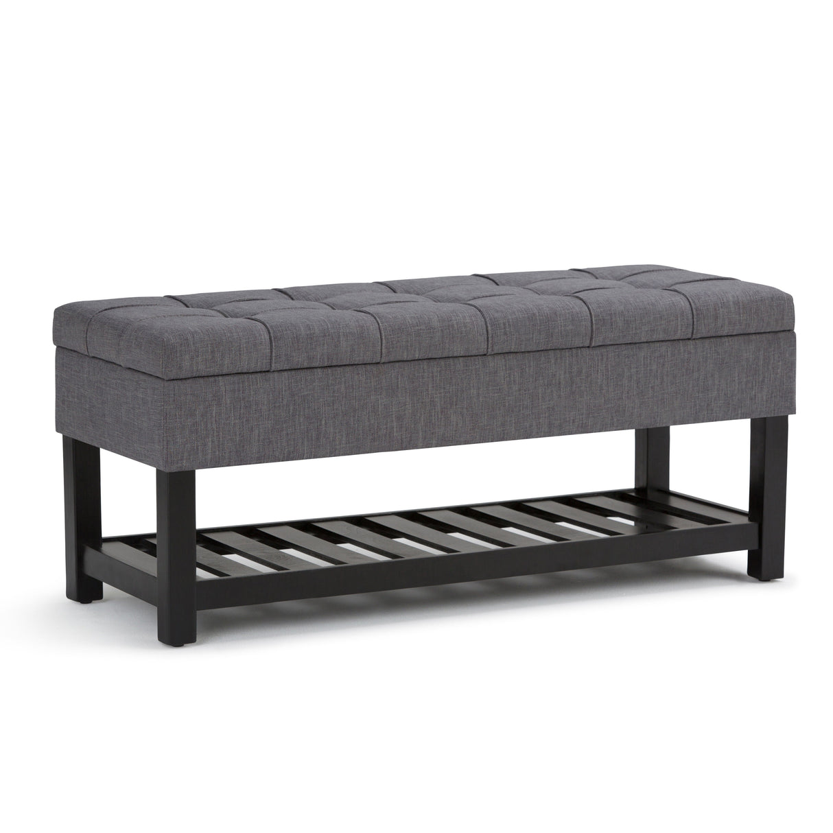 Saxon - Upholstered Transitional Storage Ottoman Bench by Couch.com