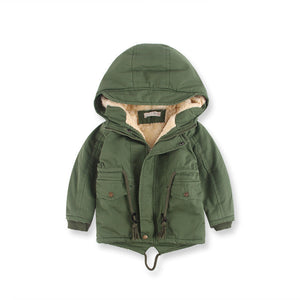 LM 6035 Europe And American Wind Boy's Coat And Cashmere Boy's Windcoat For Autumn And Winter Children's Clothes