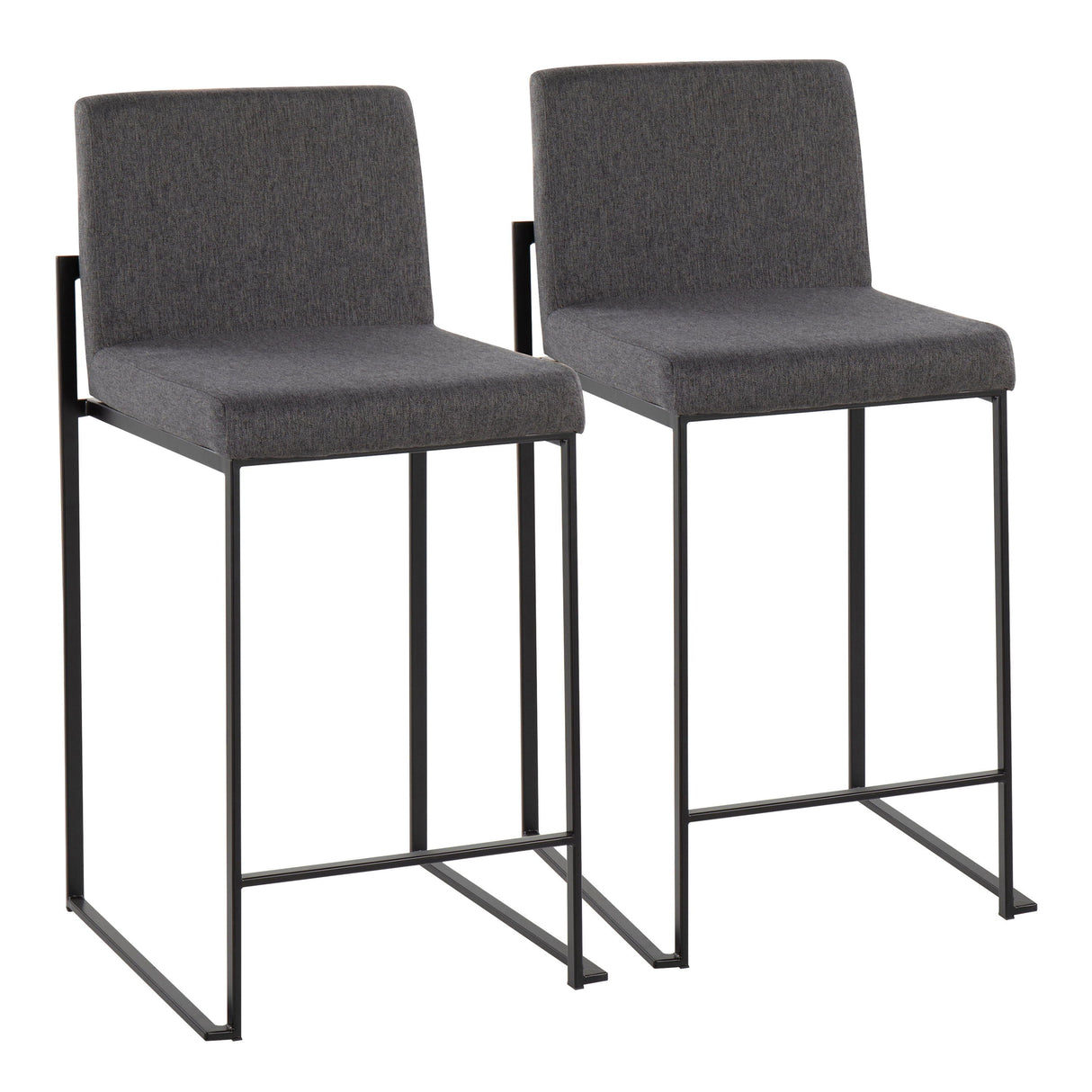 Fuji - Contemporary Modern Elegance, High Back Counter Stool by Couch.com