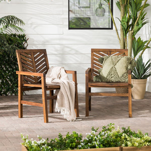 Modern 2 Piece Chevron Patio Chairs by Couch.com
