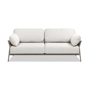 Jasper - Upholstered Patio Deep Seating Sofa - Wheat Beige by Couch.com