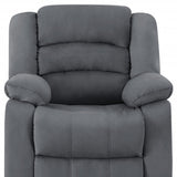 40" Contemporary Grey Fabric Chair