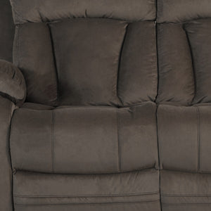 40" Modern Brown Fabric Loveseat