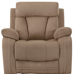 40" Modern Beige Fabric Chair