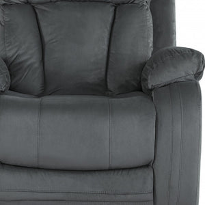 40" Modern Grey Fabric Chair