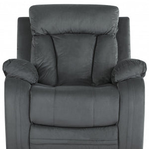 40" Modern Grey Fabric Chair