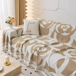Chenille Sofa Cover Blanket, Couch Cover Blanket Throws for Couches Living Room Furniture Throw Covers