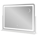 32 x 22 Inch Large Makeup Vanity Mirror with 3-Color Lighting Mode-White