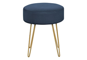 Ottoman, Pouf, Footrest, Foot Stool, Round Gold Metal Legs, Contemporary, Modern by Couch.com