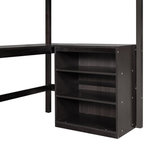 Loft Bed With Shelves With Desk by Couch.com