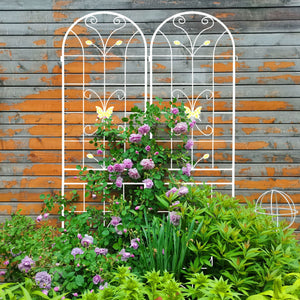 Garden Metal Trellis Rustproof Trellis For Climbing Plants Outdoor Flower Support by Couch.com